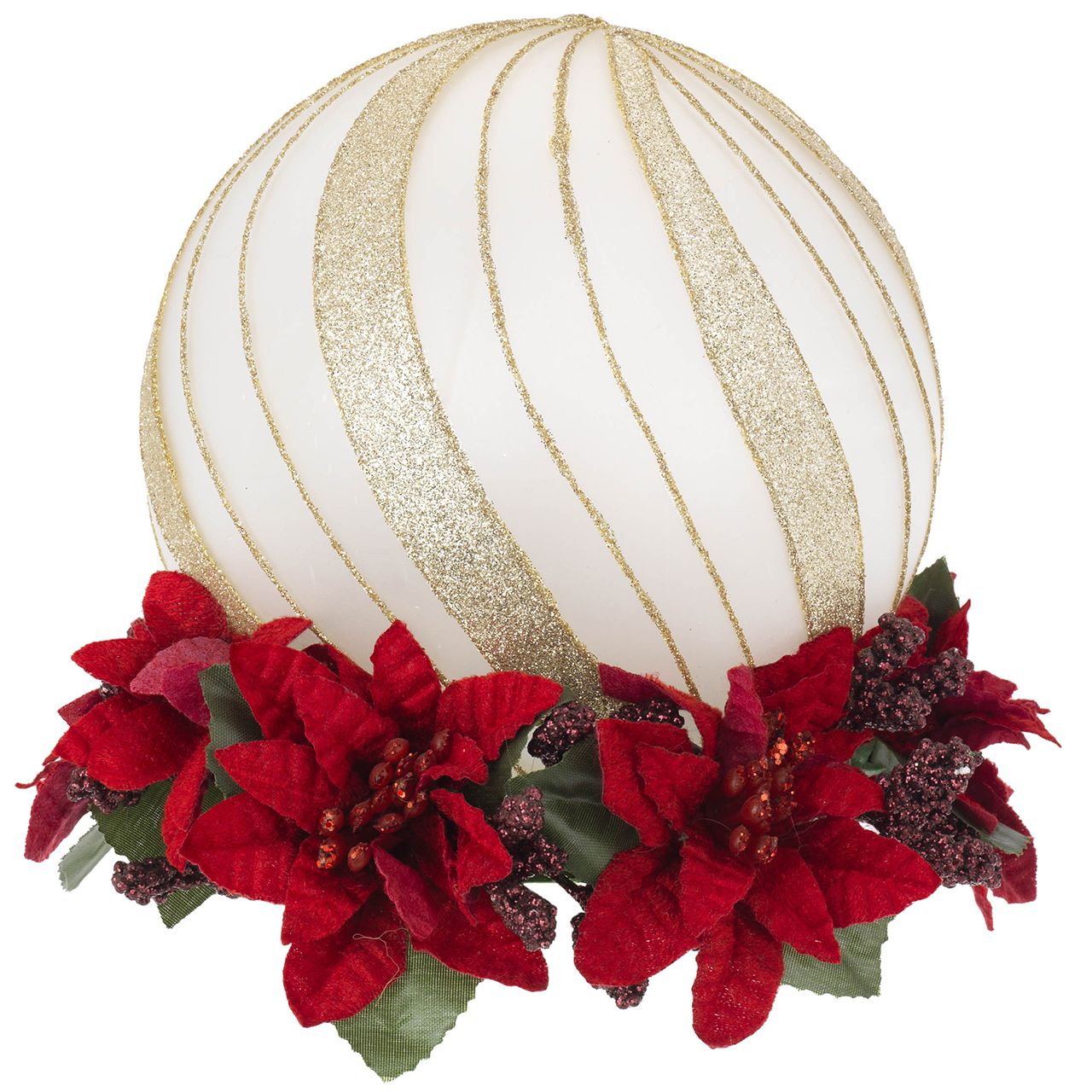 SFERA D. 15 ORO SU BASE FLOREALE ROSSA